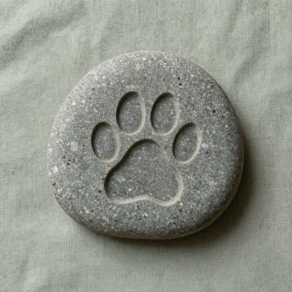 Hand-Carved Stone Memorial Plaque