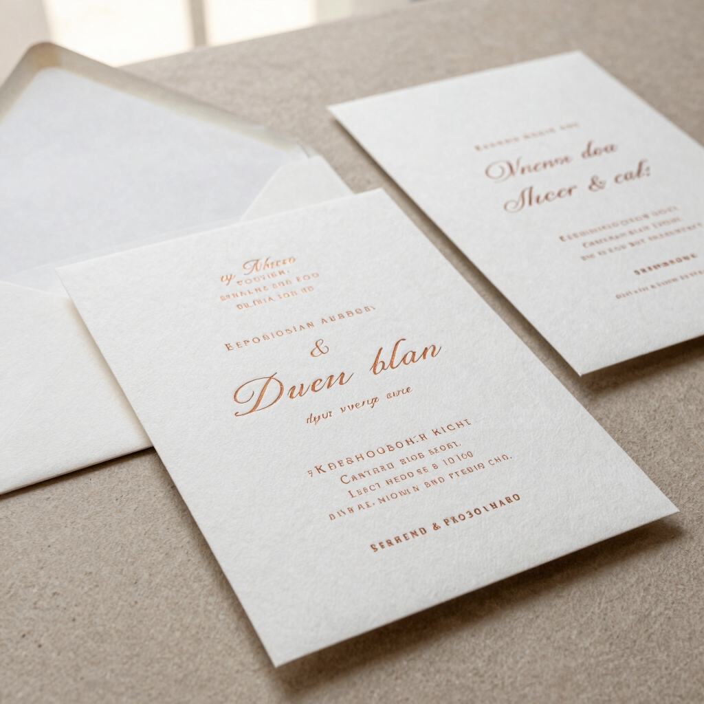 Invitaciones en Papel Algodón Artesanal