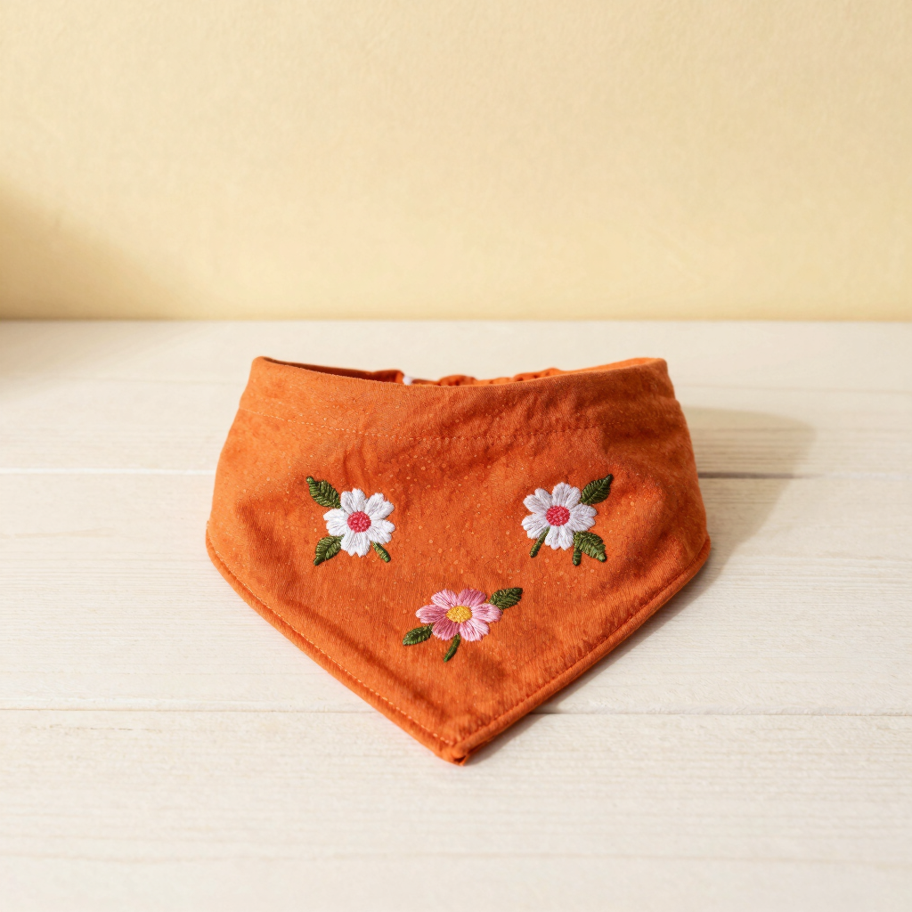 Bandana Bordada Cempasúchil
