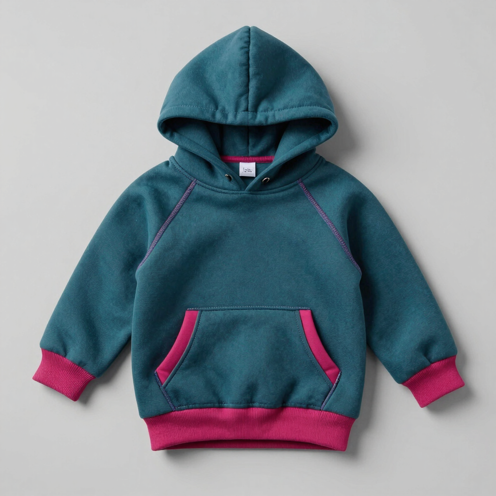 Sudadera con Capucha Celaya Teal