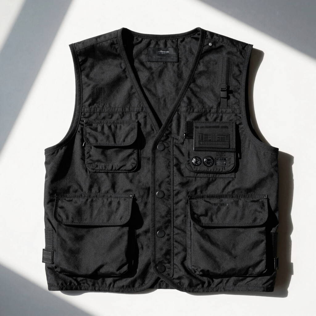 Unisex Monochrome Utility Vest