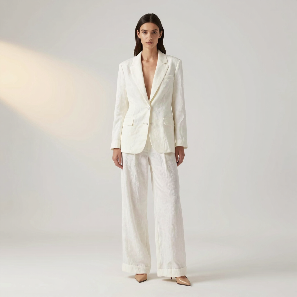 Ensemble Tailleur Abidjan Blanc