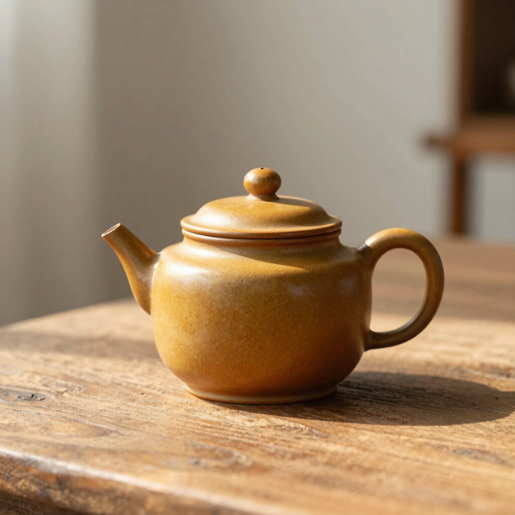 Cozy Ochre Teapot