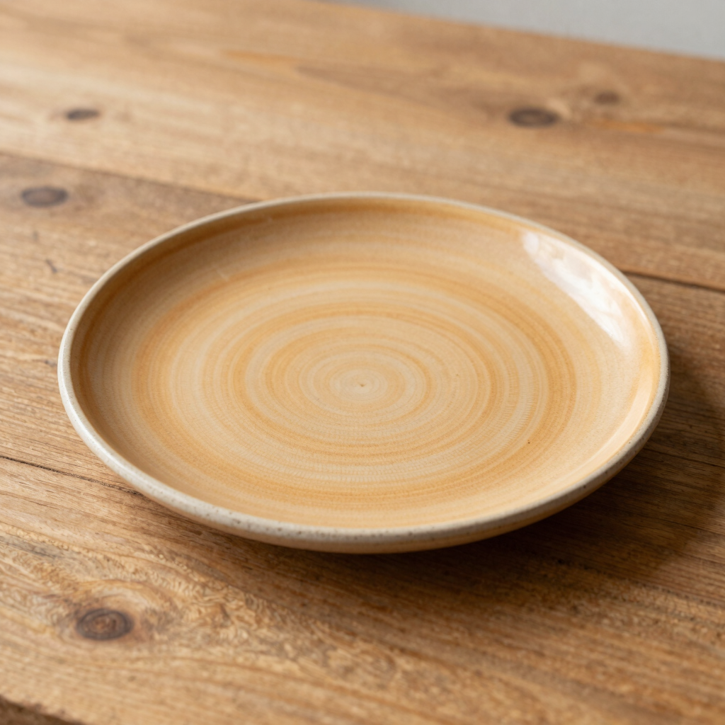 Warm Ochre Dinner Plate