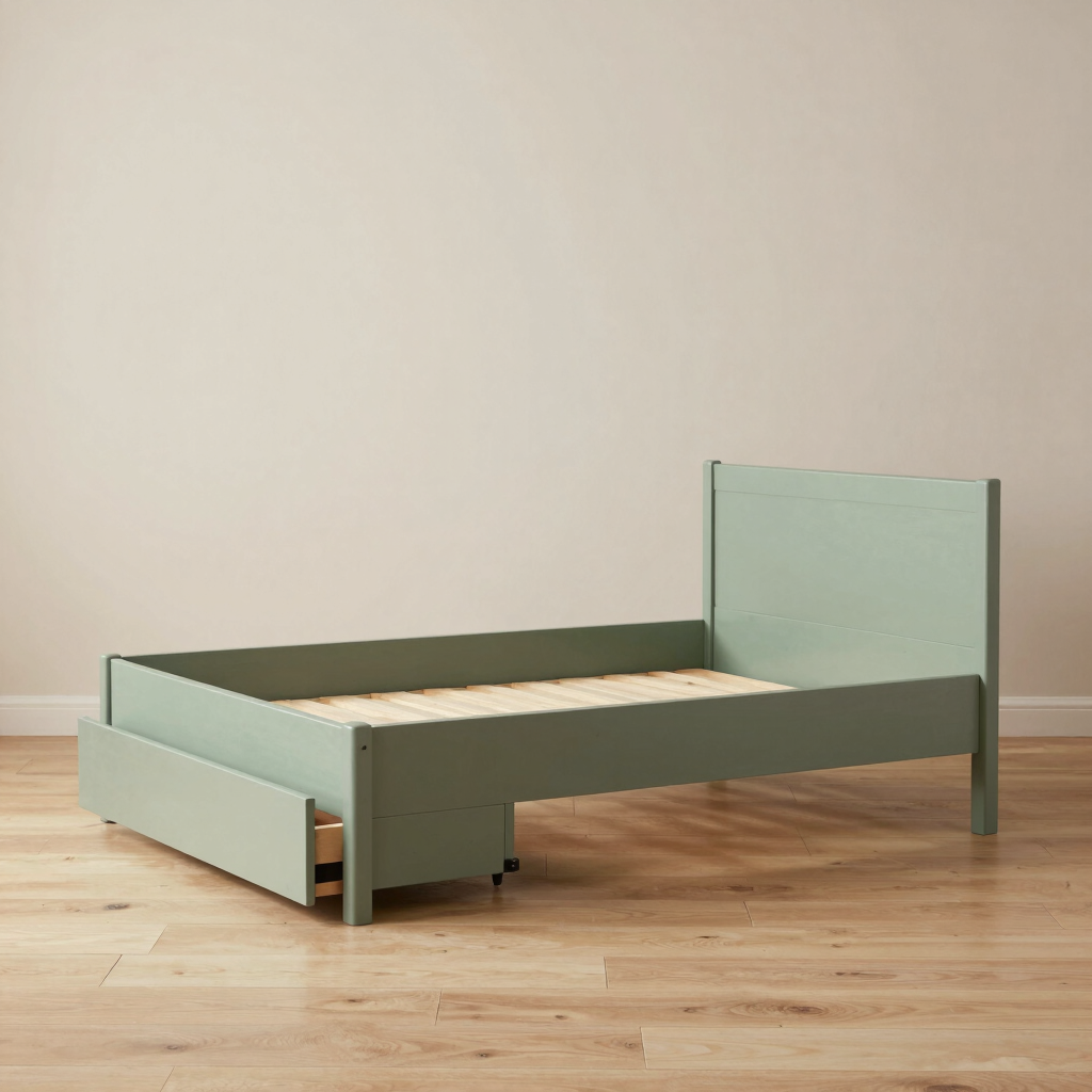 Freja Sage Storage Bed