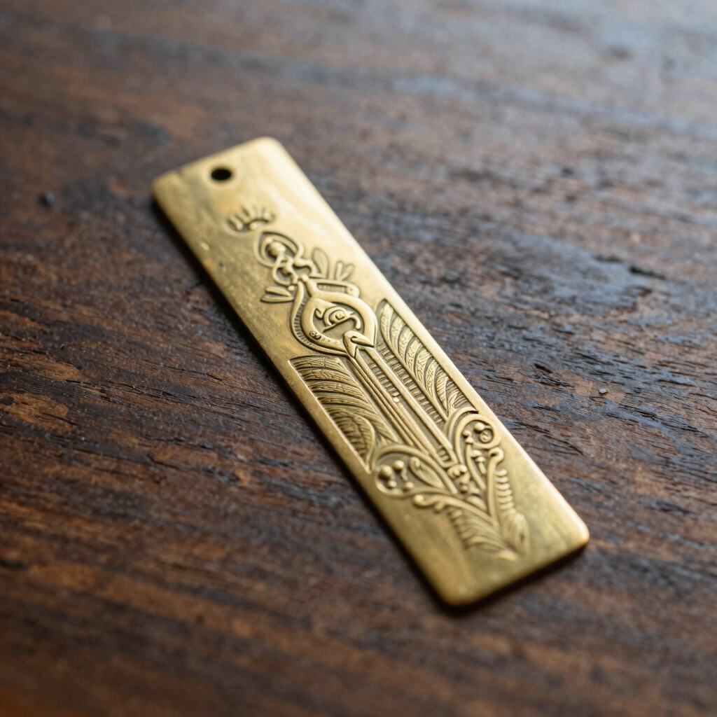 Rating Scale Brass Bookmark