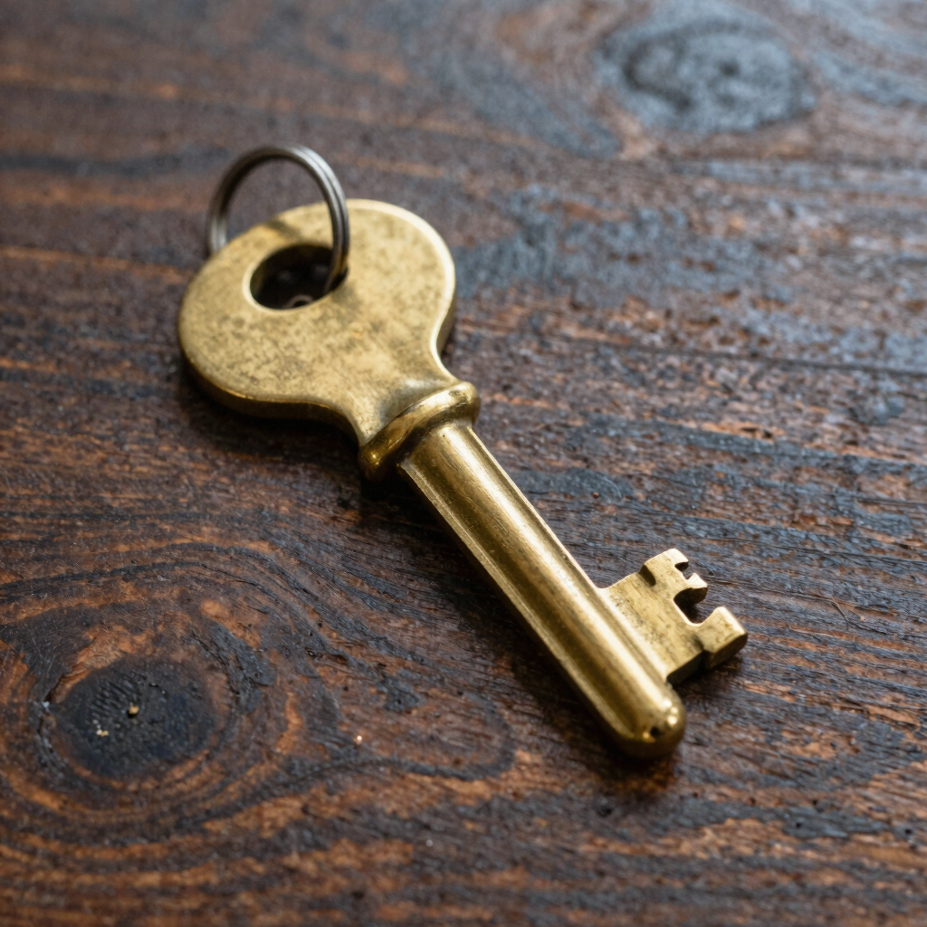 Brass Checkout Key Tag