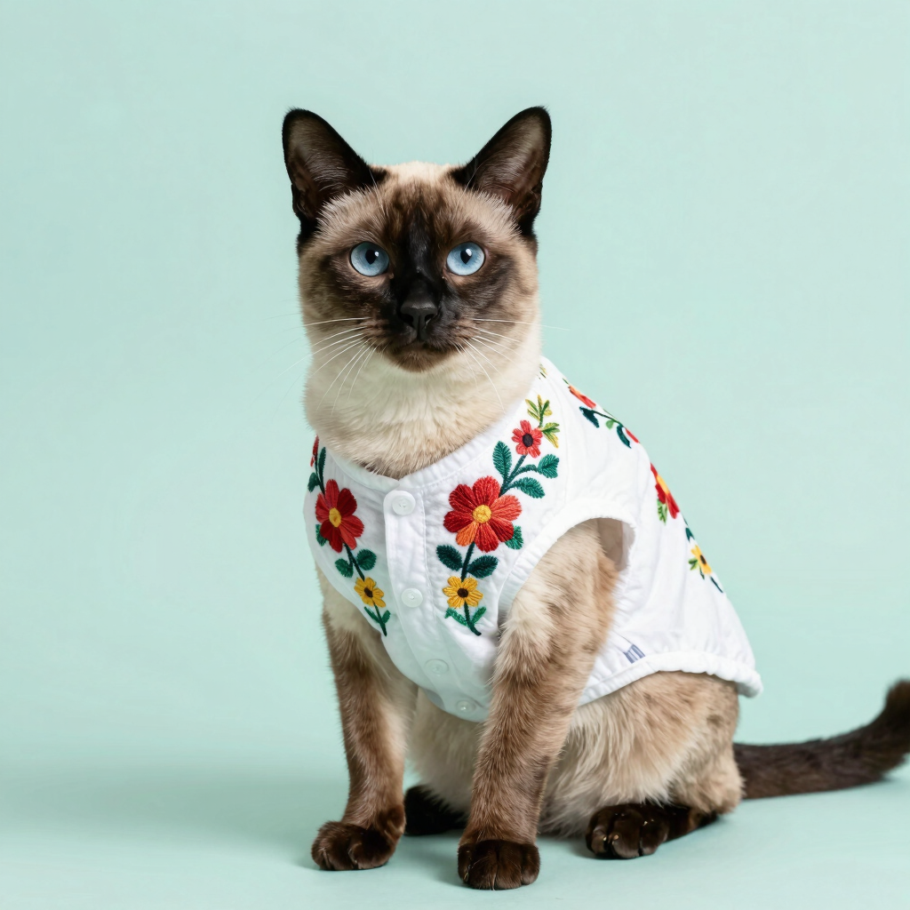 Huipil Floral Gatita Coqueta