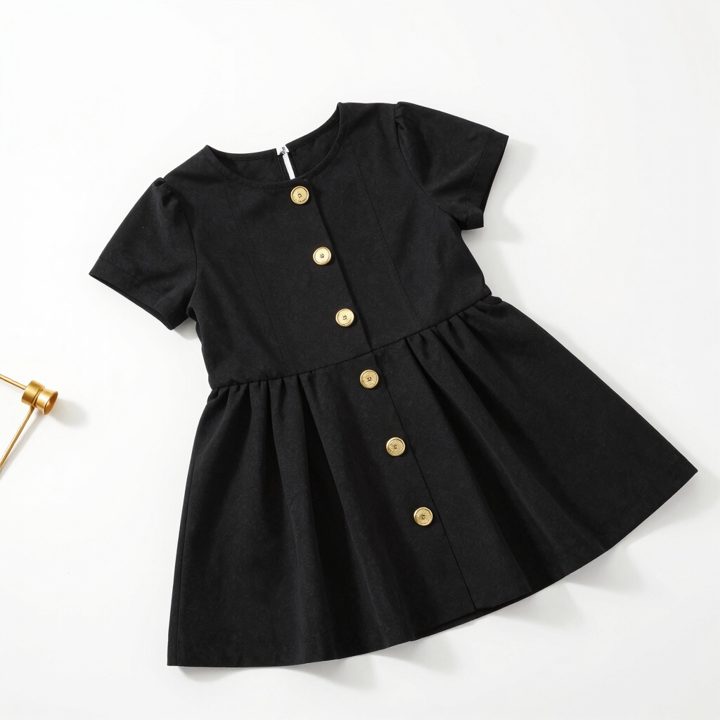 Robe Plissée Chiara Noire