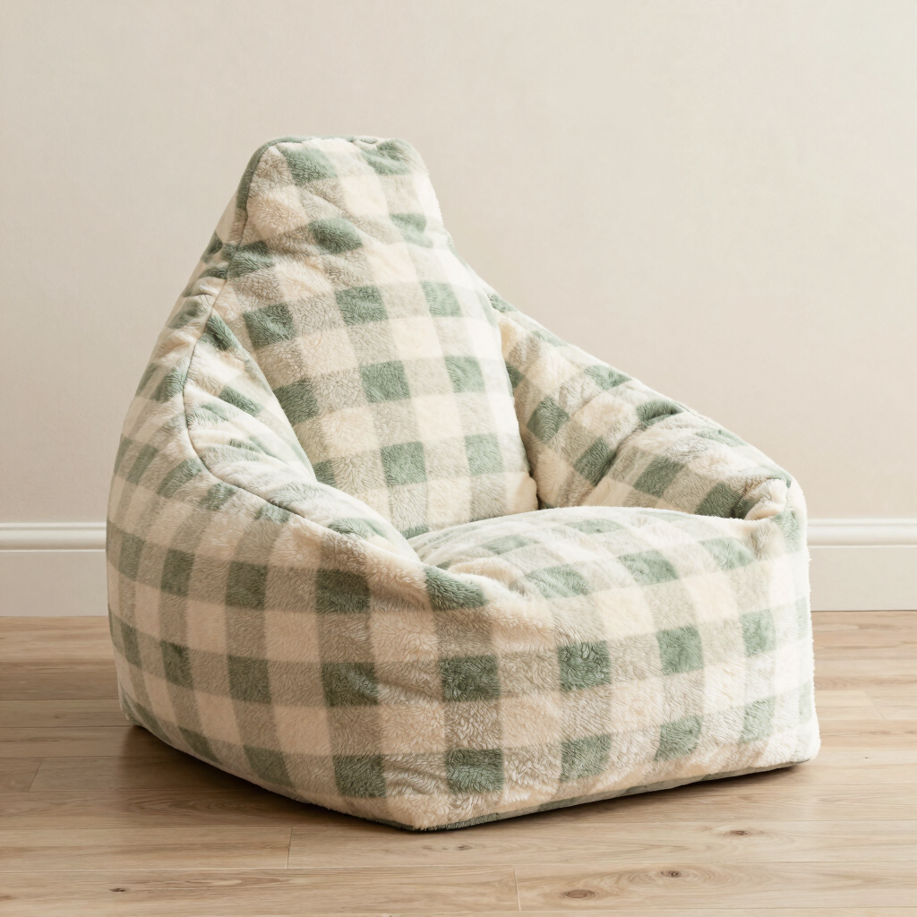 Idun Pattern Faux Fur Bean Lounger