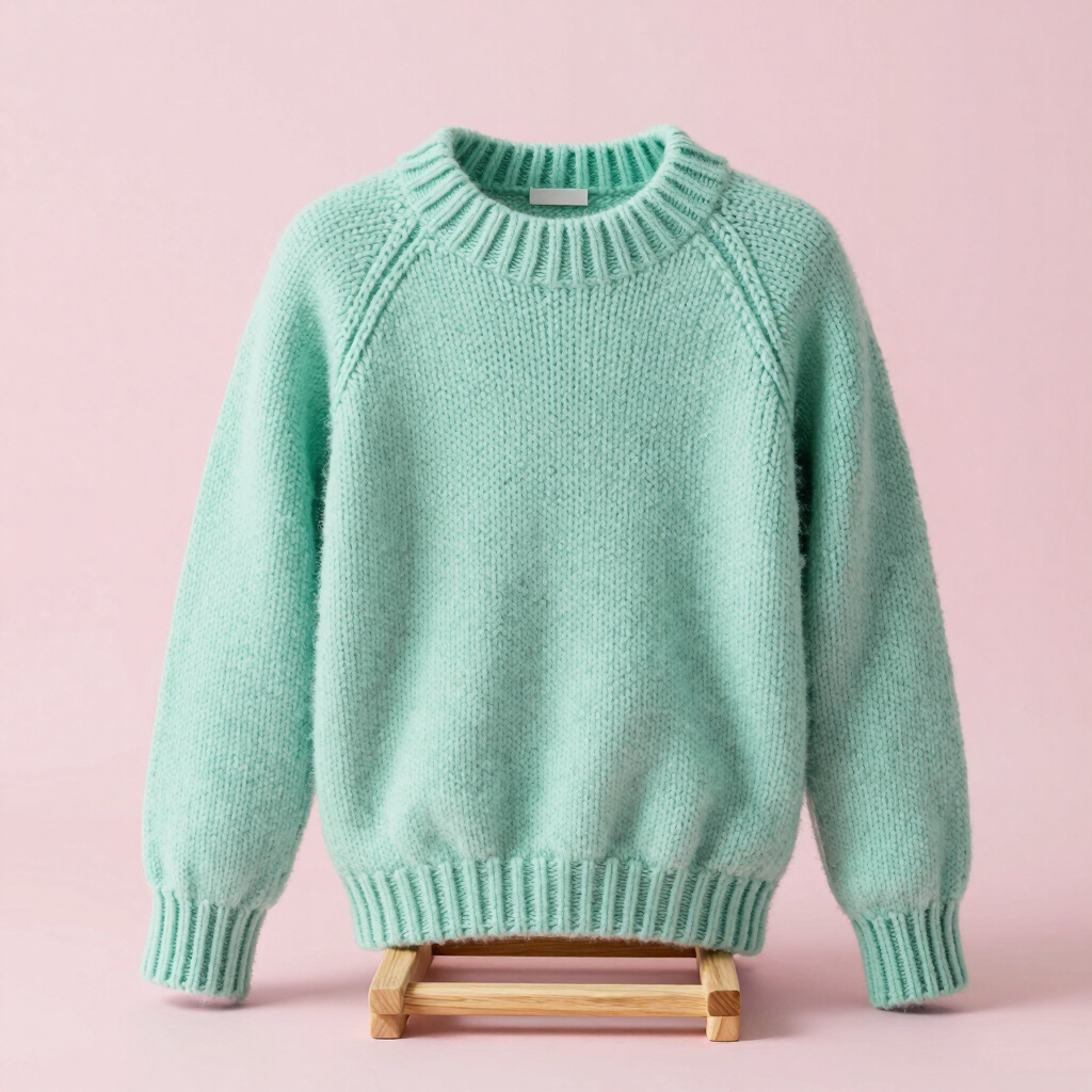 Sudadera Tejida Menta