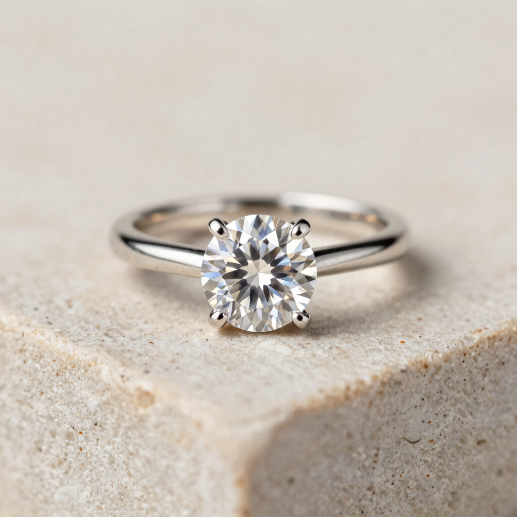 Aïda Solitaire Diamond Ring