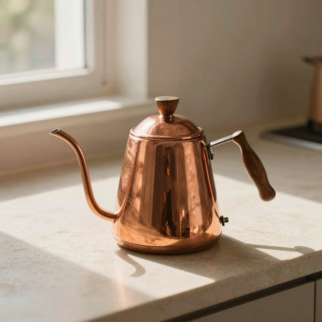 Copper Goose-Neck Kettle