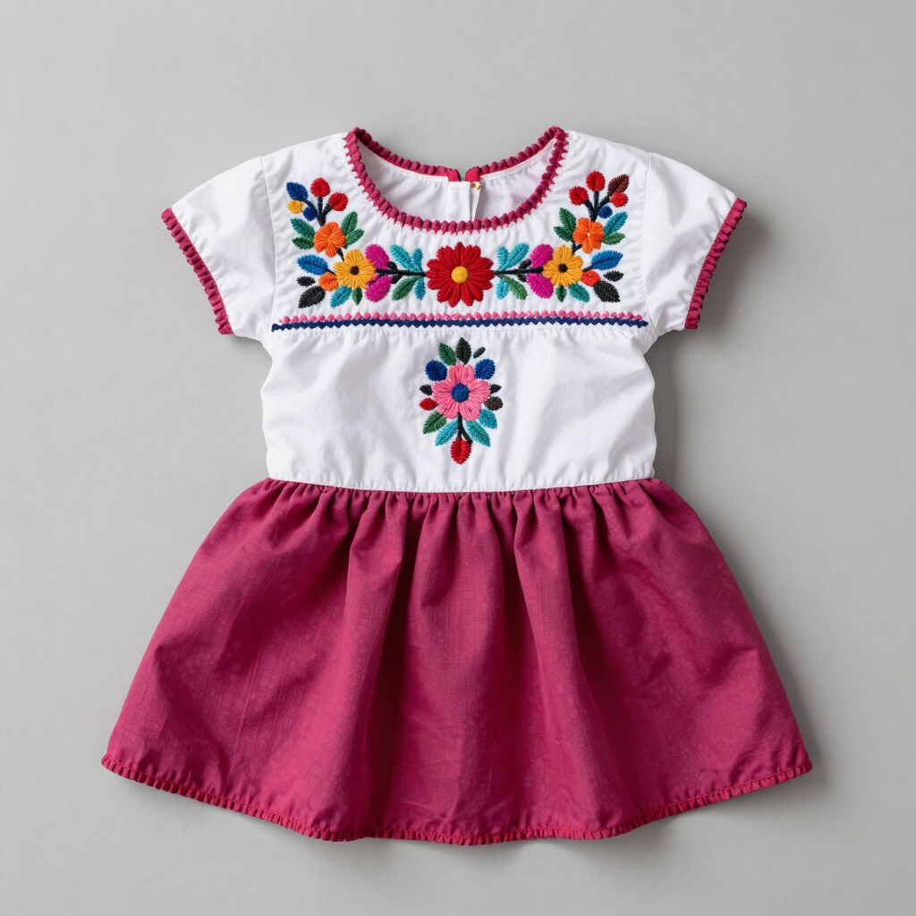 Vestido Artesanal Flor de Guanajuato