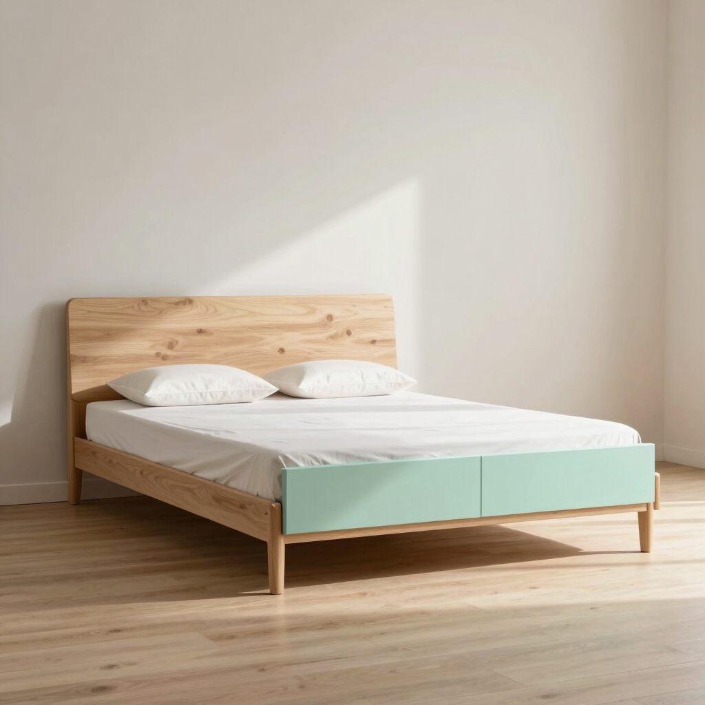 Halla Full Bed with Ash Drawers