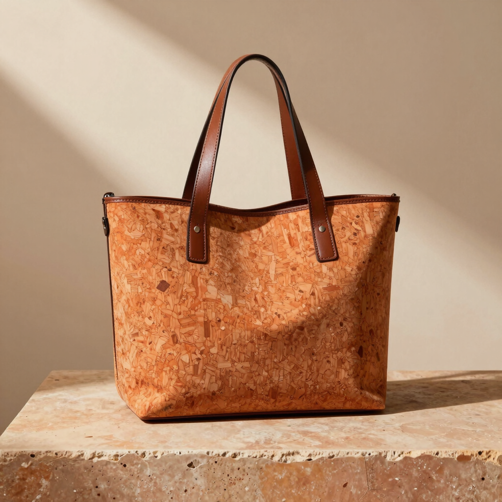 Aurelia Burnt Orange Cork Tote