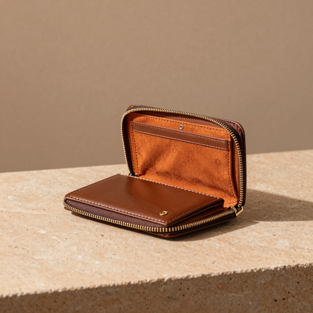 Marigold Accent Zip Wallet
