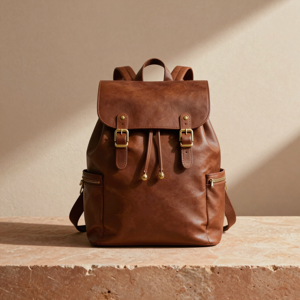 Espresso Heritage Leather Backpack