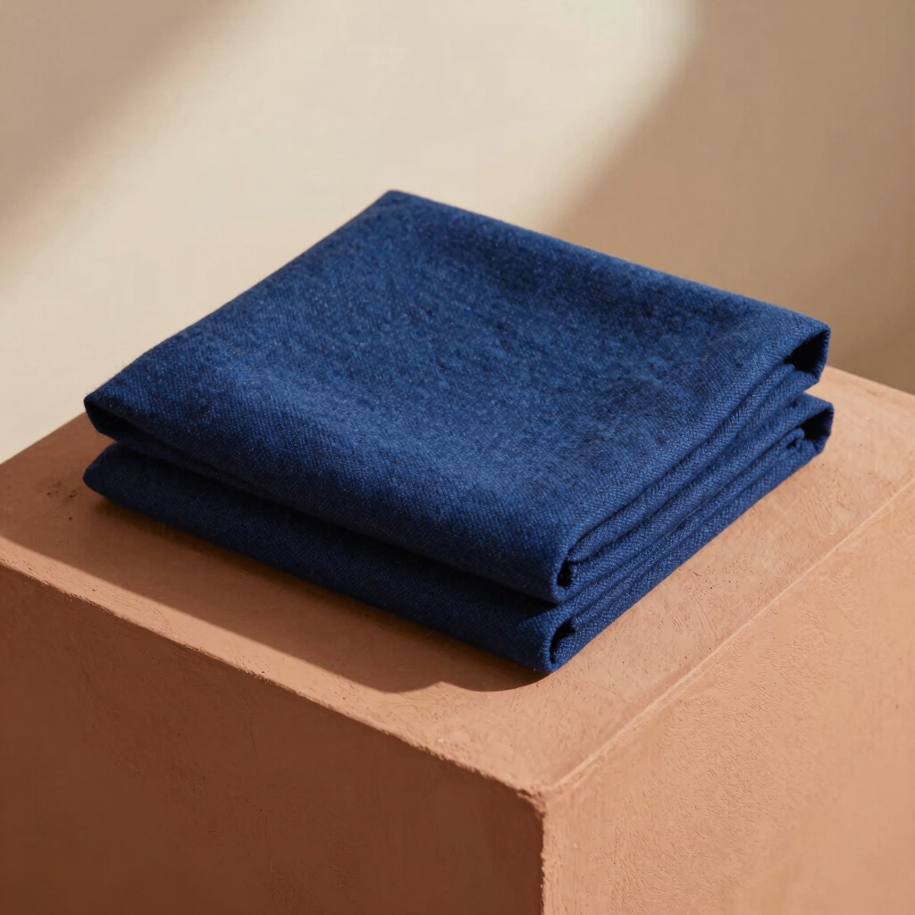 Hand-Loomed Indigo Travel Wrap