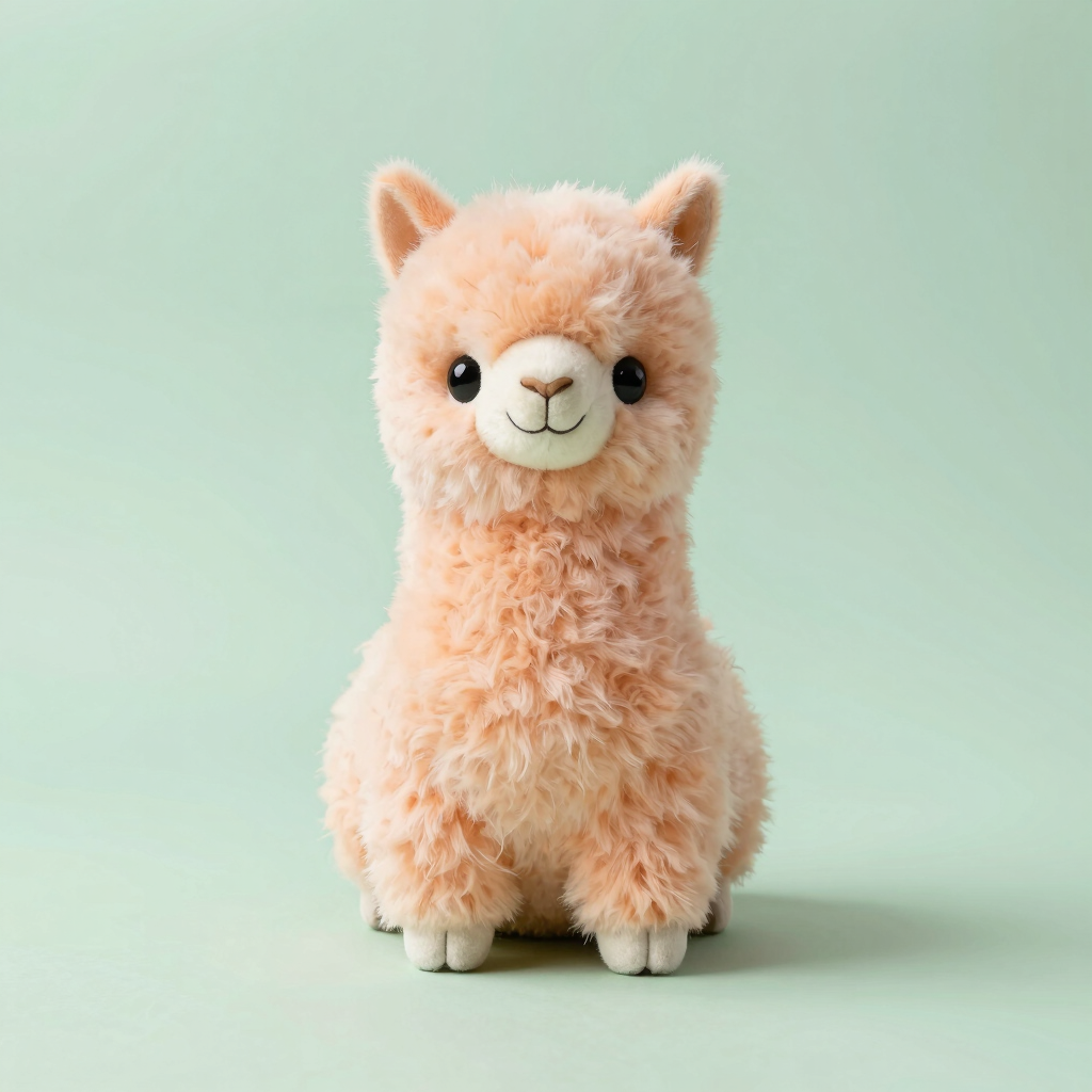 Peachy the Sleepy Alpaca Plush