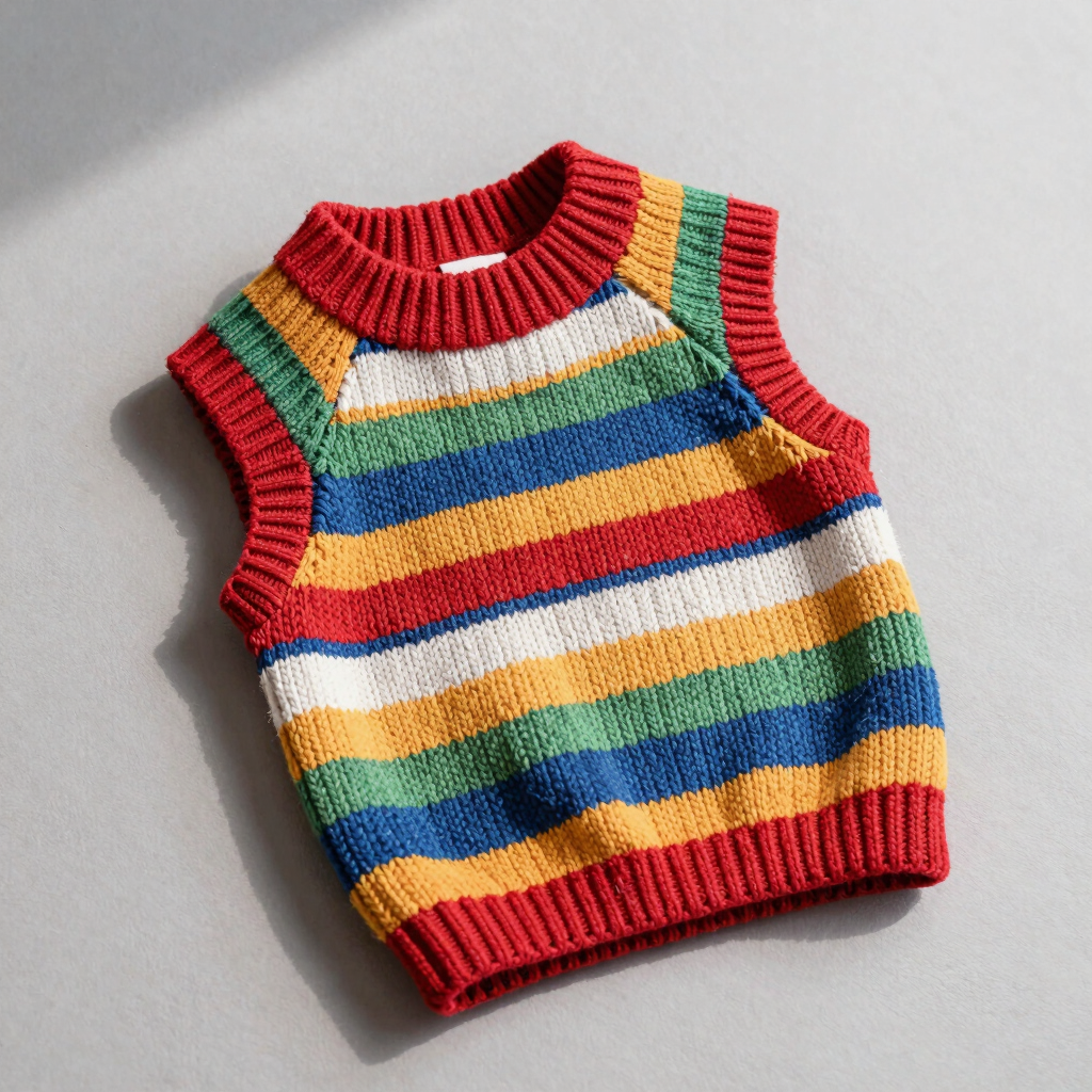 Sudadera de Punto Rayas Felices