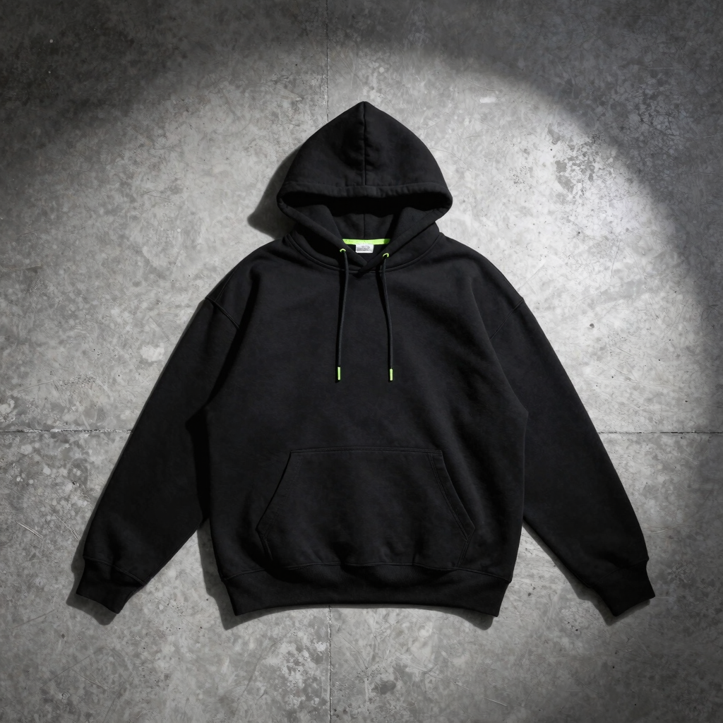 Alpha Grid Oversized Hoodie