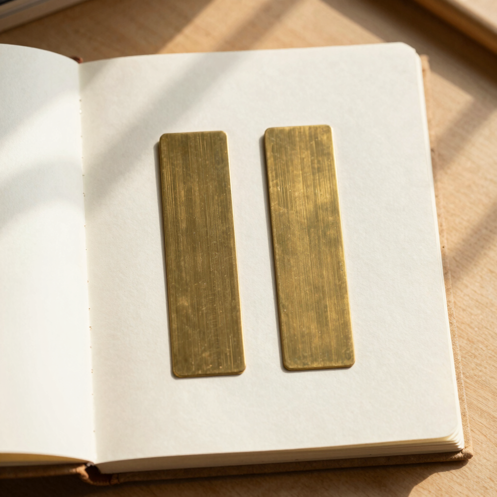 Solid Brass Page Marker Set