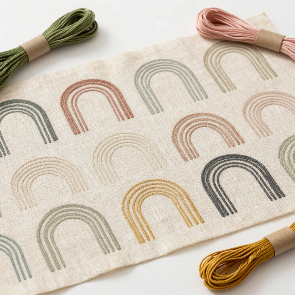 Mid-Century Arch Cross Stitch Pattern