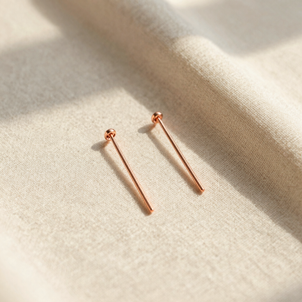 Subtle Shimmer Threader Earrings
