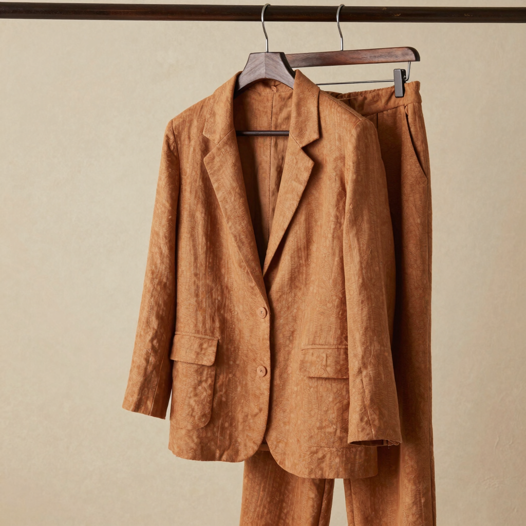 Earthy Ochre Linen 2-Piece
