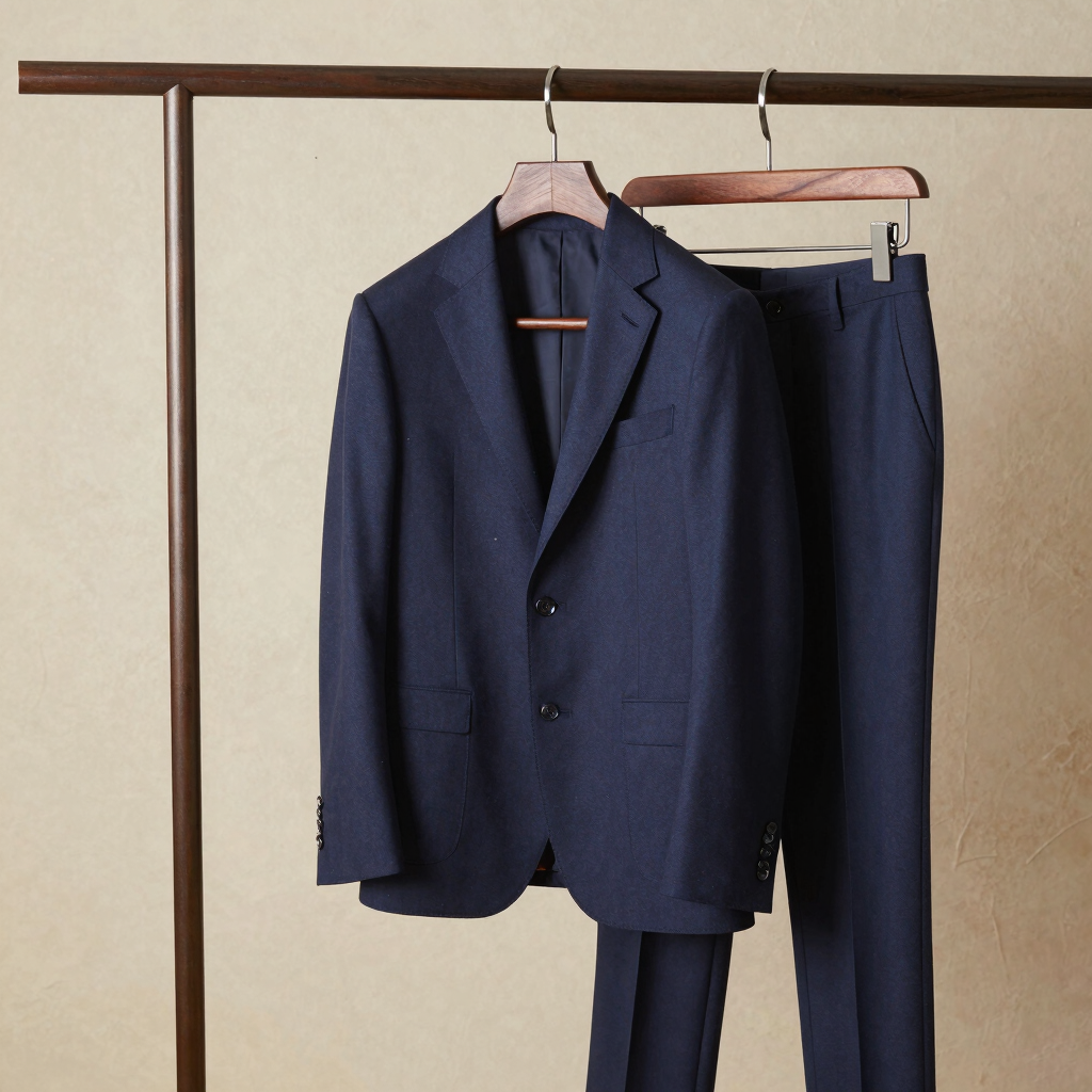 Classic Navy Italian Wool 2-Piece