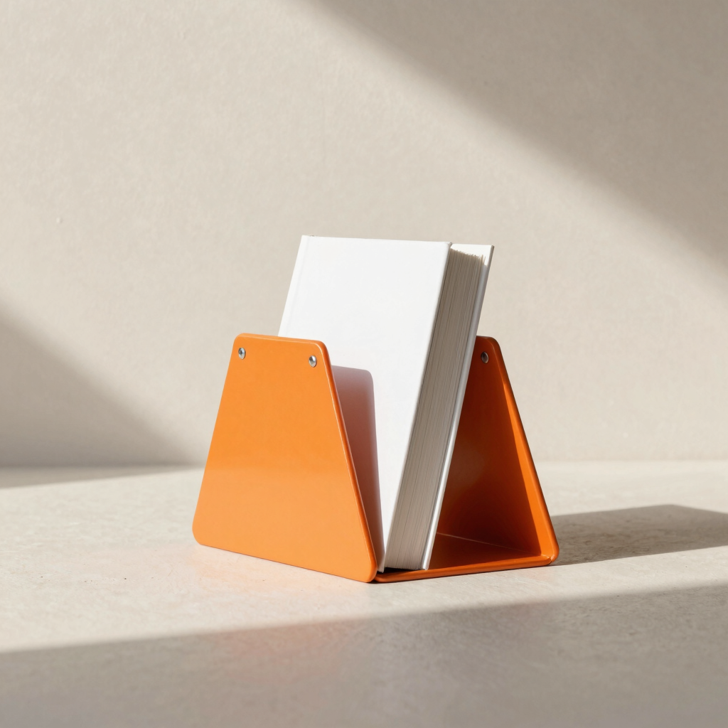 Geometric Fox Bookends