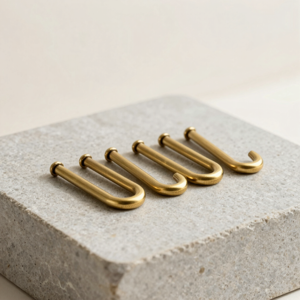 Solid Brass S-Hook Set