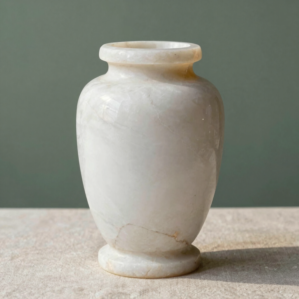 Alabaster Tide Stone Urn