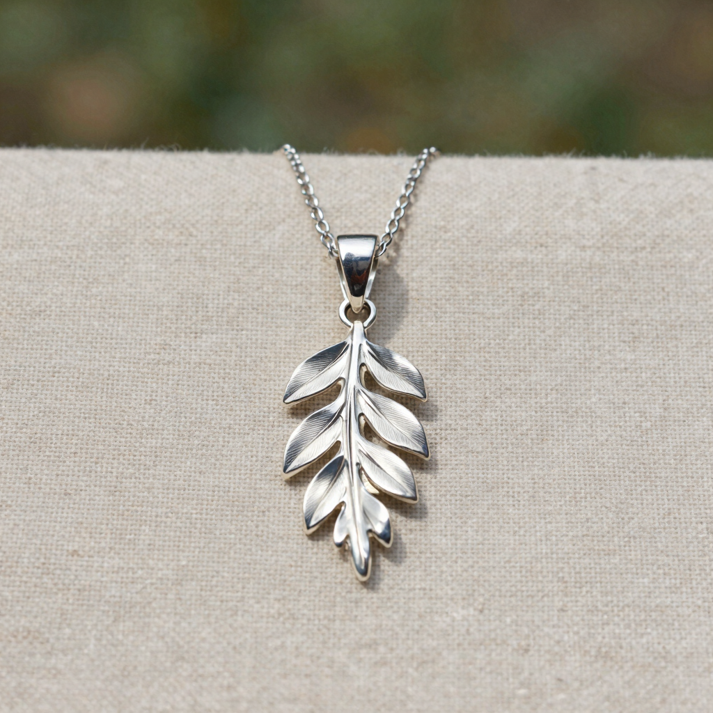 Willow Leaf Sterling Pendant