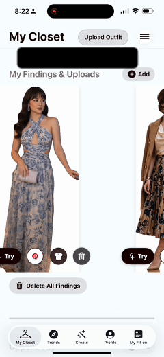 AI image outfit generation