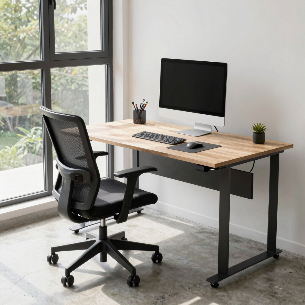 Professional Office Desk & Chair Setup