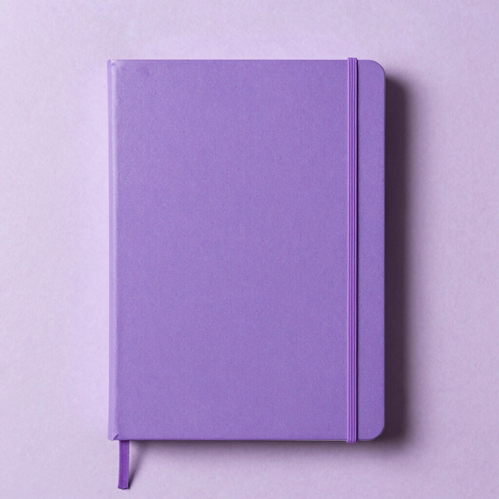 Libreta Punteada Púrpura A5