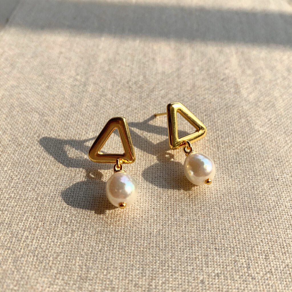 Fiji Sun Pearl Drop Earrings