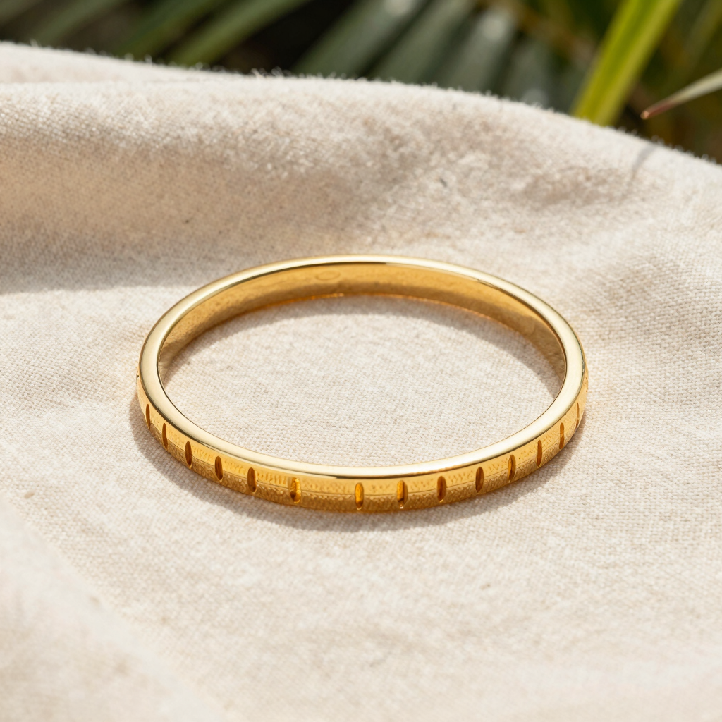 Sands of Time Engraved Cuff