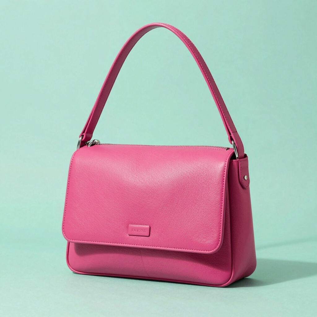 Bolso de Hombro Fucsia Bubble
