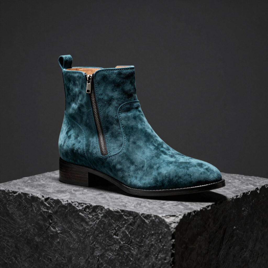 The Teal Horizon Zip Boot