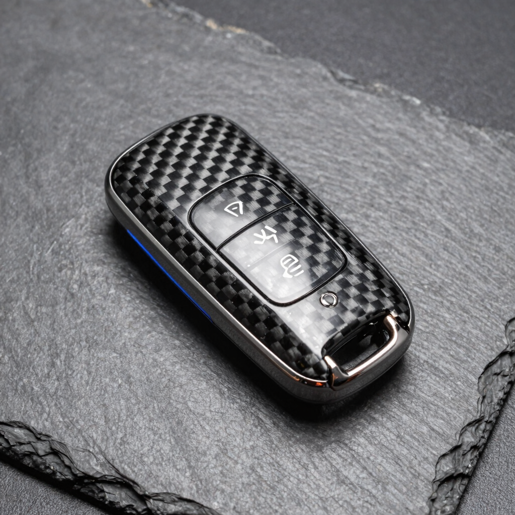Coque de Clé Carbone Réel