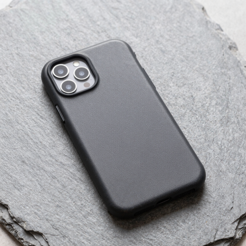 Capa de Couro Minimalista para iPhone