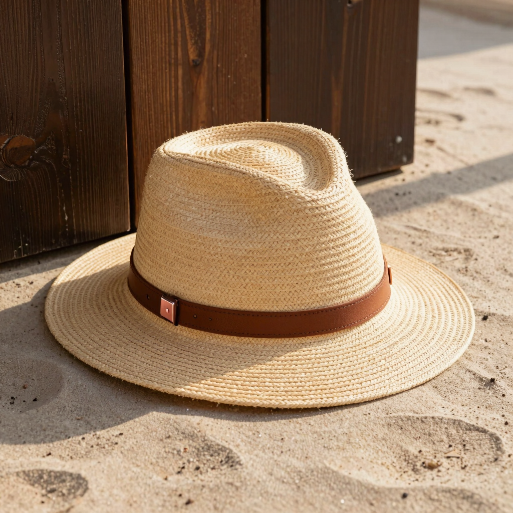 Palomino Wide-Brim Straw Hat