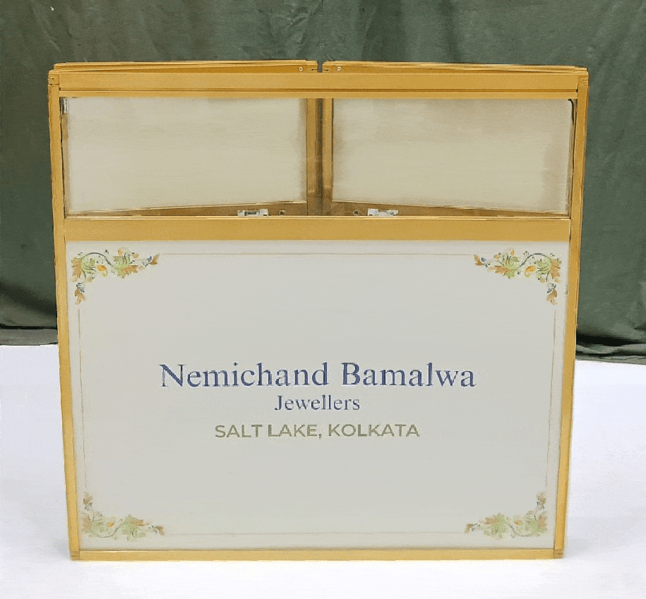 Jewellery counter folded view 