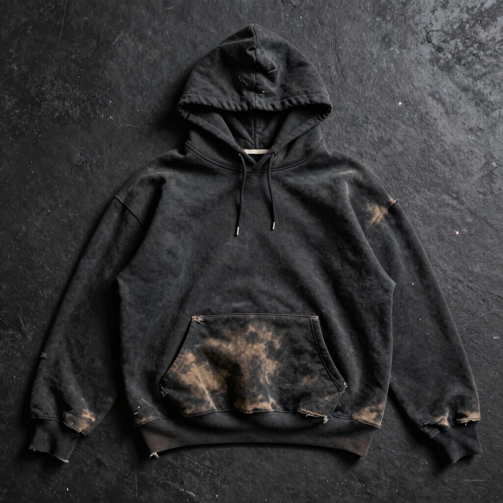 Sudadera Capucha Deslavada