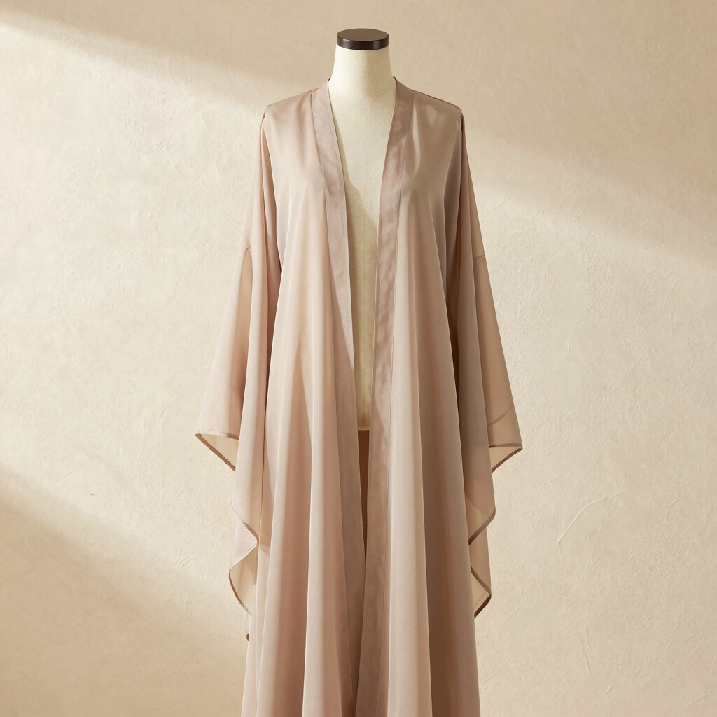 Layered Sheer Organza Abaya