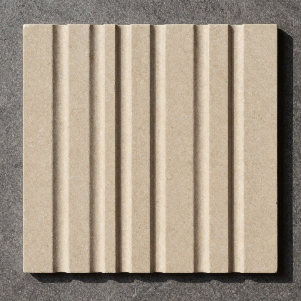 Sandstone Beige Fluted Stone Tile