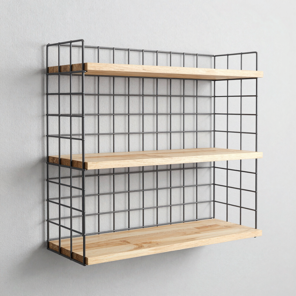 FORMA Floating Wall Grid Shelf Unit